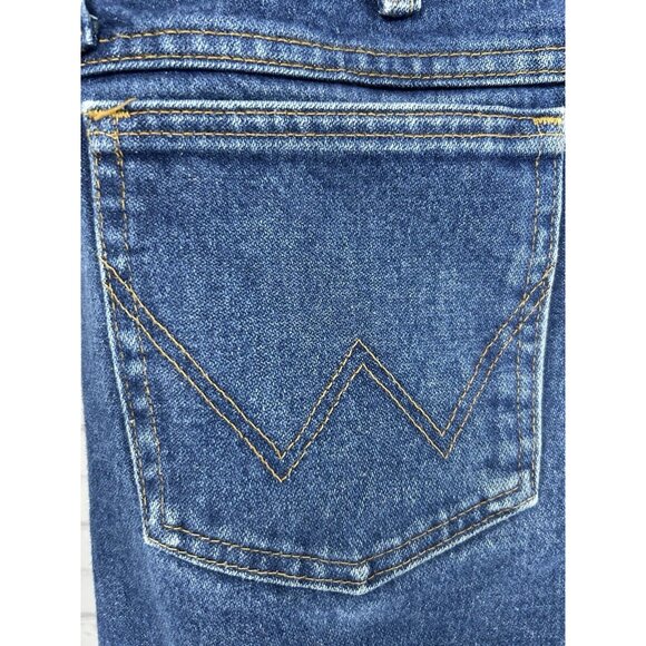 Wrangler 13 Original Flame Resistant Blue 100% Cotton Distressed Jeans (34X36) - Picture 11 of 13